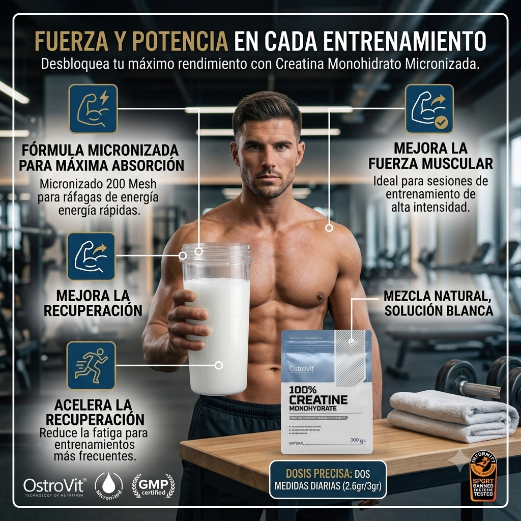 Creatina Monohidratada 100% OstroVit - 300g