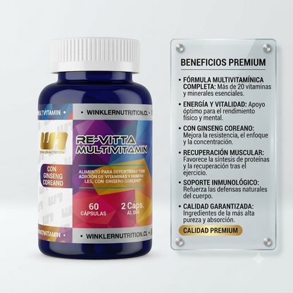 Multivitamínico Re-Vitta - Winkler Nutrition (60 Cáps.)