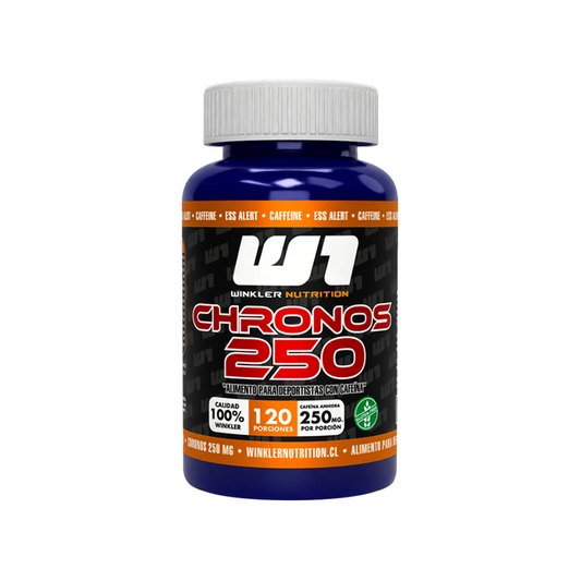 Cafeína Anhidra Chronos 250 mg - Winkler Nutrition (120 Porciones)