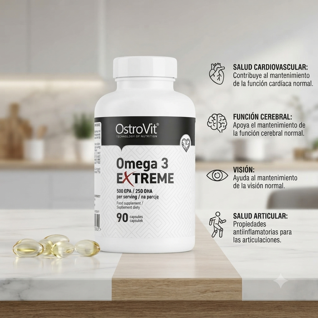 Omega 3 Extreme - OstroVit (90 cápsulas blandas)