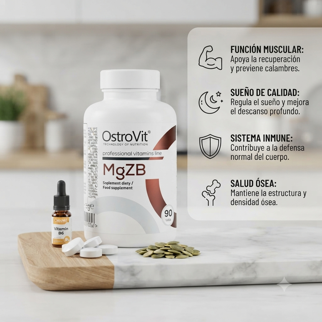 Magnesio + Zinc y Vitamina B6 (ZMB) - OstroVit